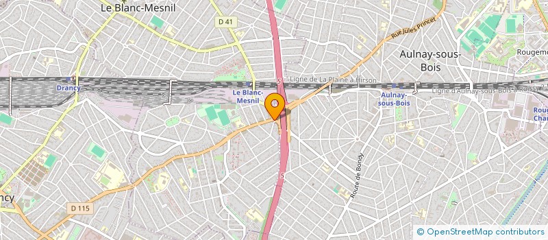 localisation de l'entreprise SOC EXPLOIT ETS J P CHAUCHE à AULNAY SOUS BOIS
