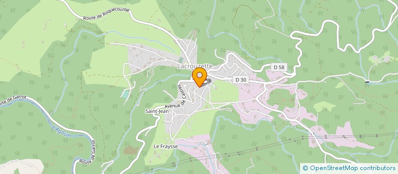 localisation de l'entreprise SOC EXPLOIT ETS PECH VINCENT à LACROUZETTE