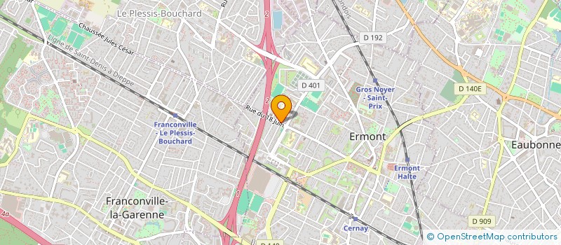 localisation de l'entreprise SOC EXPLOIT ETS PIERRE CARPANEDO à ERMONT