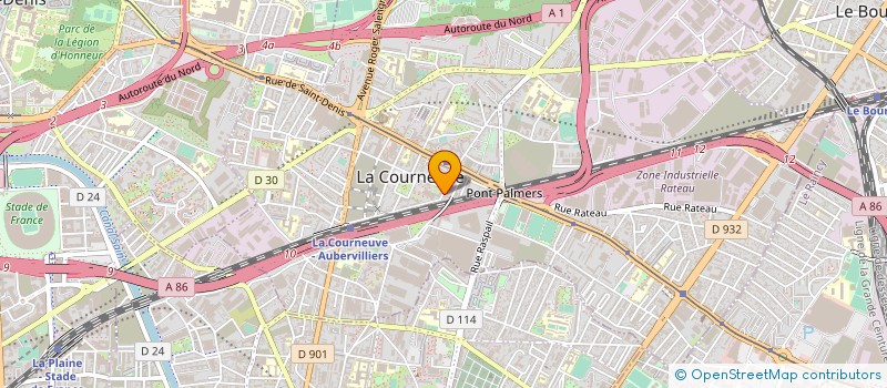 localisation de l'entreprise SOC EXPLOIT FORESTIERE CENTRE à LA COURNEUVE