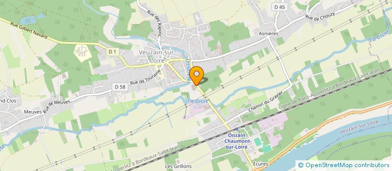 localisation de l'entreprise SOC EXPLOIT GARAGE J GUYADER à VEUZAIN-SUR-LOIRE