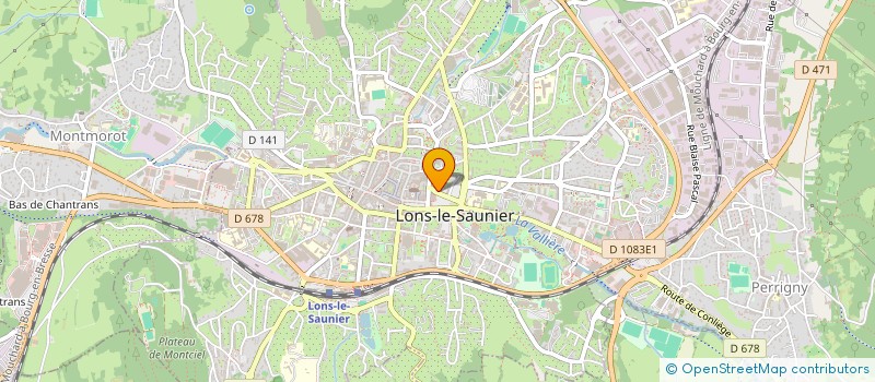 localisation de l'entreprise SOC EXPLOIT GESTION BAUD - LA MARJORIE  LONS-LE-SAUNIER