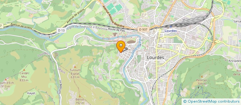localisation de l'entreprise SOC EXPLOIT HOTEL MONT THABOR à LOURDES
