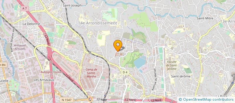 localisation de l'entreprise SOC EXPLOIT MARBRERIE GRANETERIE ARAGO à MARSEILLE