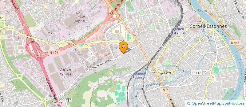 localisation de l'entreprise SOC EXPLOIT MECANIQUE GENERALE MAGUERET à CORBEIL-ESSONNES