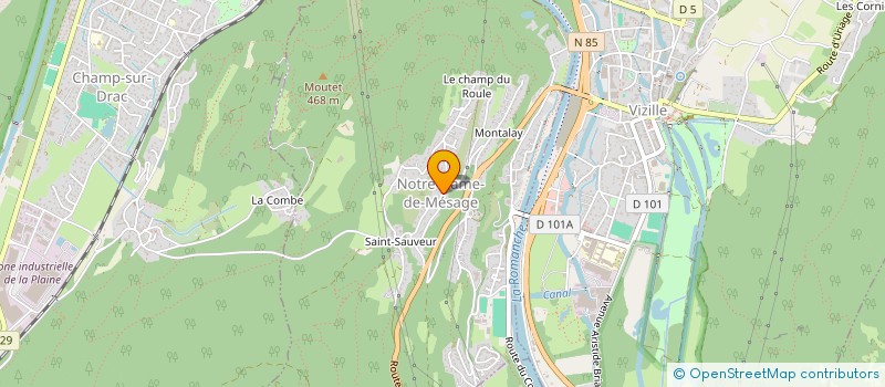 localisation de l'entreprise SOC EXPLOIT MESAGEOISE D'ISOLATION à NOTRE-DAME-DE-MESAGE