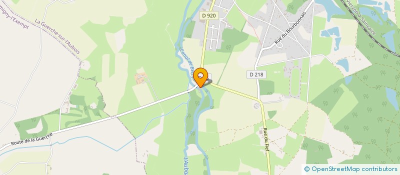localisation de l'entreprise SOC EXPLOIT MOULIN DE FAGUIN à LA GUERCHE-SUR-L'AUBOIS