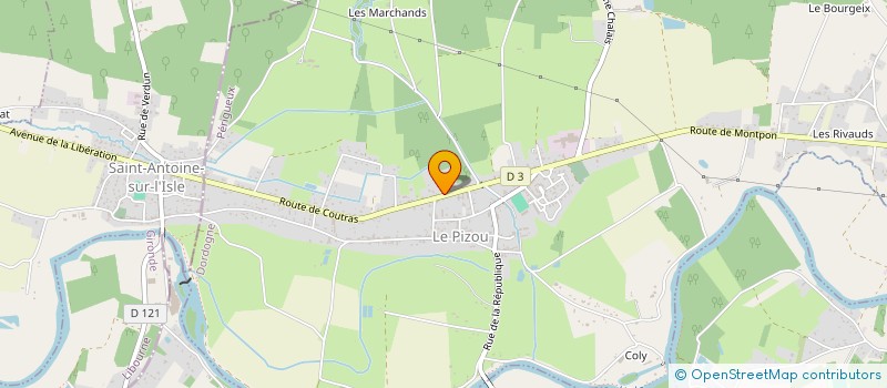 localisation de l'entreprise SOC EXPLOIT NEGOCE AFFRETEM TRANSPORT  LE PIZOU