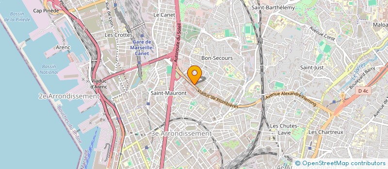localisation de l'entreprise SOC EXPLOIT PANIFICATION INDUSTRIELLE à MARSEILLE