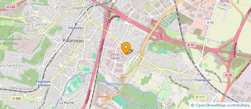 localisation de l'entreprise SOC EXPLOIT RECHERC TECH AVANC CONSTR à PALAISEAU