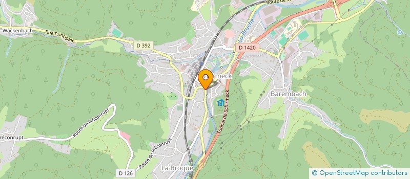 localisation de l'entreprise SOC EXPLOIT TEINTURERIE BLANCHE NEIGE à LA BROQUE