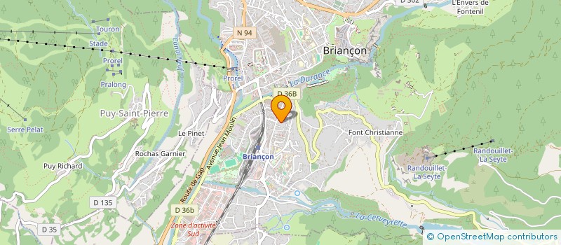localisation de l'entreprise SOC EXPLOIT TRANSP AUTO BRUNET à BRIANCON