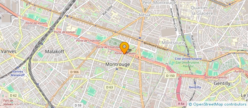 localisation de l'entreprise SOC EXPLOIT VEHICULES BAYPAS à MONTROUGE