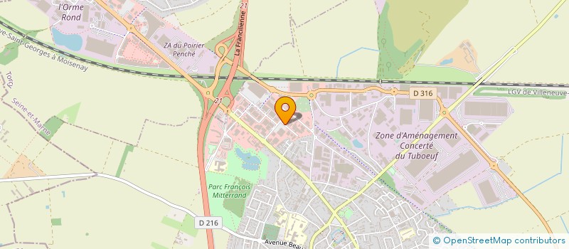 localisation de l'entreprise SOC EXPLOIT VERRERIE INDUSTRIELLE à BRIE-COMTE-ROBERT