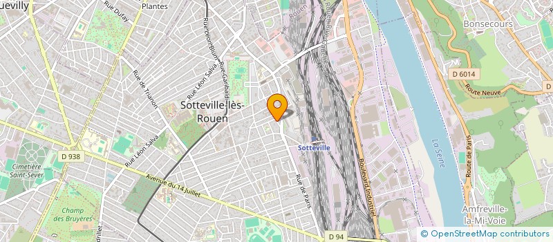 localisation de l'entreprise SOC EXPLOITA DEBITS BOISSON DE NORMANDIE  SOTTEVILLE-LES-ROUEN