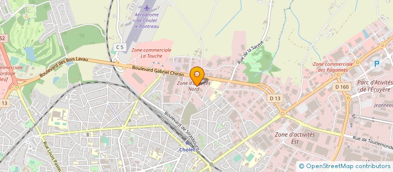 localisation de l'entreprise SOC EXPLOITA ENTREPR BARREAU à CHOLET