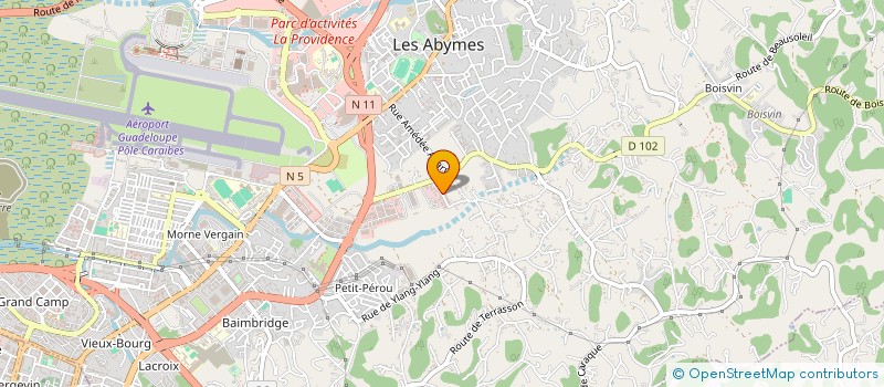 localisation de l'entreprise SOC EXPLOITAT RESTAURANTS BARS AEROPORT  LES ABYMES