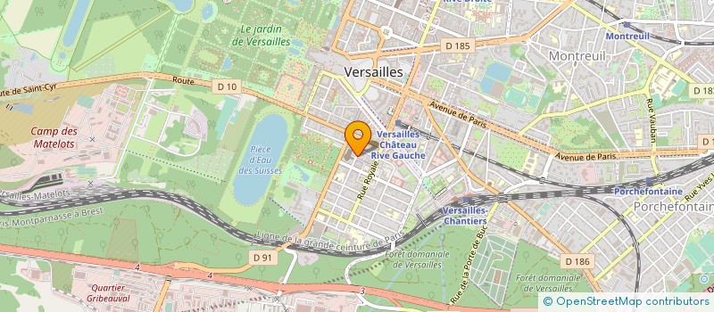 localisation de l'entreprise SOC EXPLOITATION APPAREIL DISTRIB AUTOMA à VERSAILLES