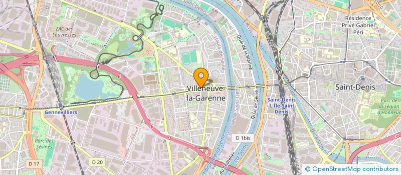 localisation de l'entreprise SOC EXPLOITATION ATTUIL  VILLENEUVE-LA-GARENNE