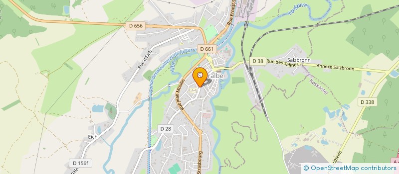 localisation de l'entreprise SOC EXPLOITATION BIJOUTERIE WAGNER à SARRALBE