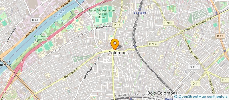 localisation de l'entreprise SOC EXPLOITATION BOULANGERIE FREMONT à COLOMBES