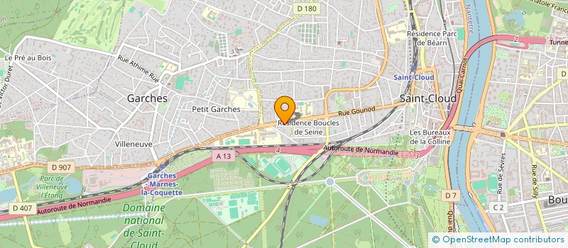 localisation de l'entreprise SOC EXPLOITATION CARROSSERIE PASTEUR à SAINT-CLOUD