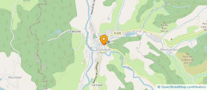 localisation de l'entreprise SOC EXPLOITATION CARTONNAGES FRANZONNE à CHALABRE