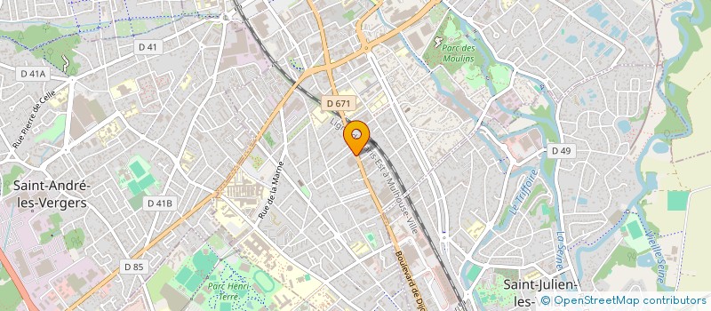 localisation de l'entreprise SOC EXPLOITATION COMMERCIALISATIO AUDREN  TROYES