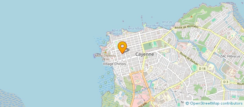 localisation de l'entreprise SOC EXPLOITATION CTRE OPTIQUE BECKER à CAYENNE