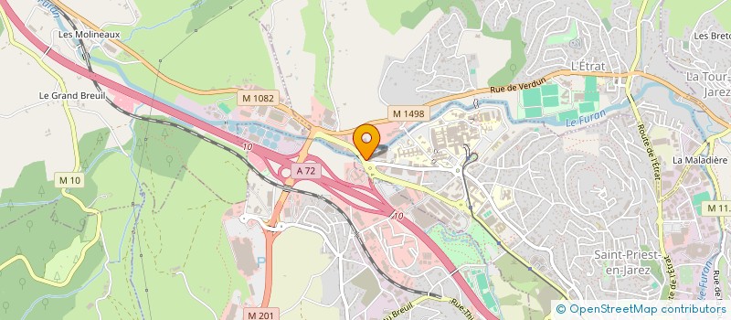 localisation de l'entreprise SOC EXPLOITATION DE LA CARROSSERIE MEREL  SAINT-PRIEST-EN-JAREZ