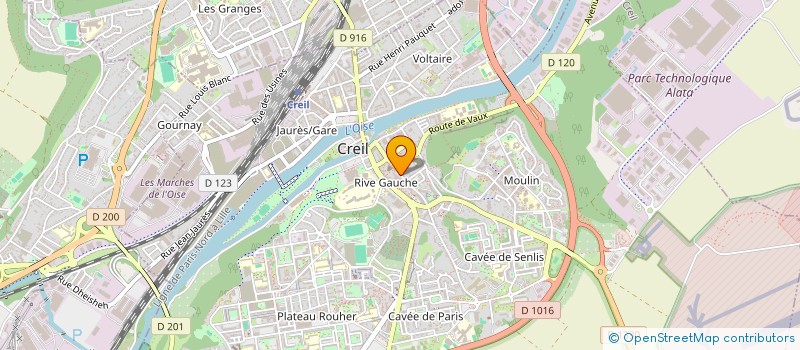 localisation de l'entreprise SOC EXPLOITATION DE VENTE EN ENTREPOT à CREIL