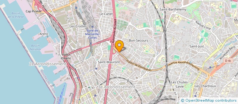 localisation de l'entreprise SOC EXPLOITATION DEMENAGEMENTS ANGELIER  MARSEILLE