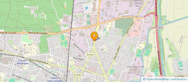 localisation de l'entreprise SOC EXPLOITATION DES CUISINES DE COLMAR à COLMAR