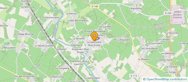 localisation de l'entreprise SOC EXPLOITATION DES ETS AUBIN à GORGES