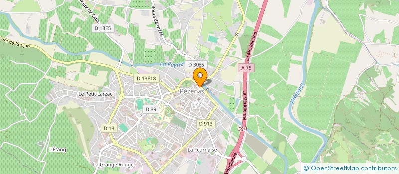 localisation de l'entreprise SOC EXPLOITATION DES ETS CHABBERT à PEZENAS