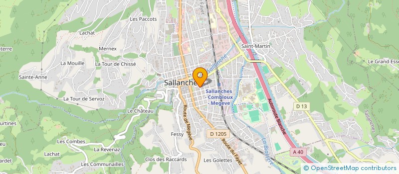 localisation de l'entreprise SOC EXPLOITATION DES ETS CONTIN JOSEPH  SALLANCHES