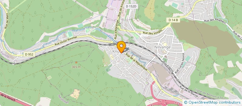 localisation de l'entreprise SOC EXPLOITATION DES ETS KLEIN à KNUTANGE