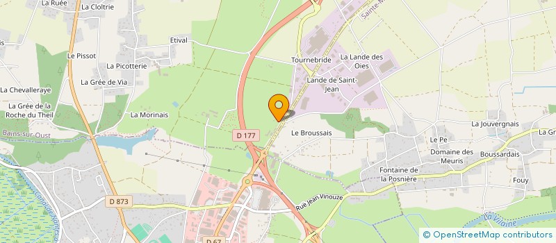 localisation de l'entreprise SOC EXPLOITATION DES ETS LE COINTE à BAINS-SUR-OUST