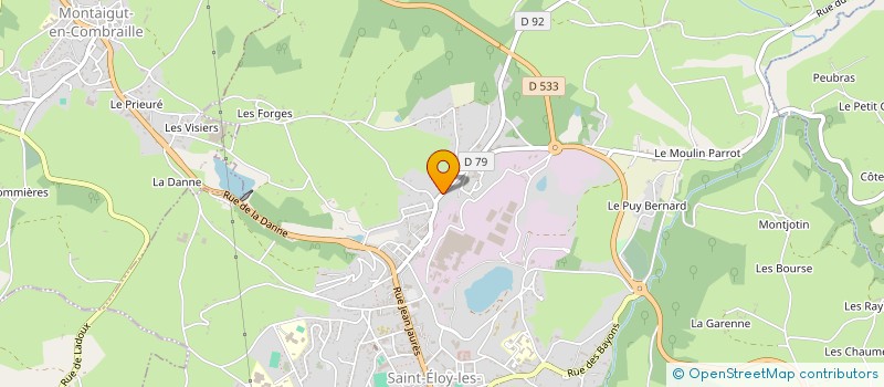 localisation de l'entreprise SOC EXPLOITATION DES ETS PERRIN à SAINT-ELOY-LES-MINES