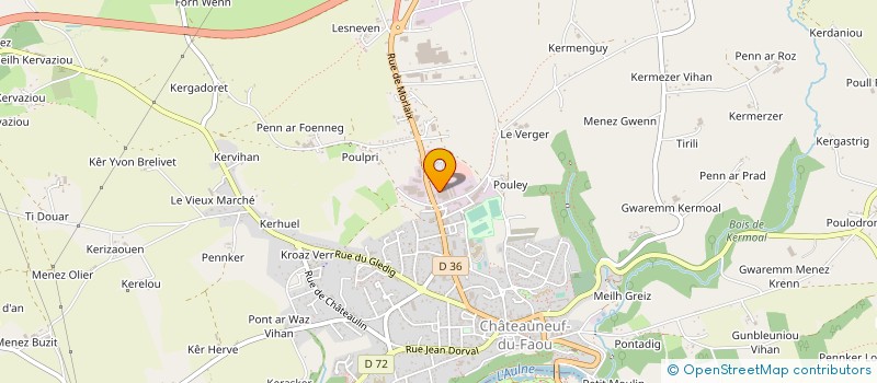 localisation de l'entreprise SOC EXPLOITATION DES ETS PIERRE JACQ à CHATEAUNEUF-DU-FAOU