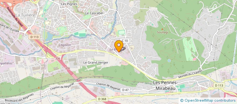 localisation de l'entreprise SOC EXPLOITATION DES ETS ROUGON à LES PENNES MIRABEAU