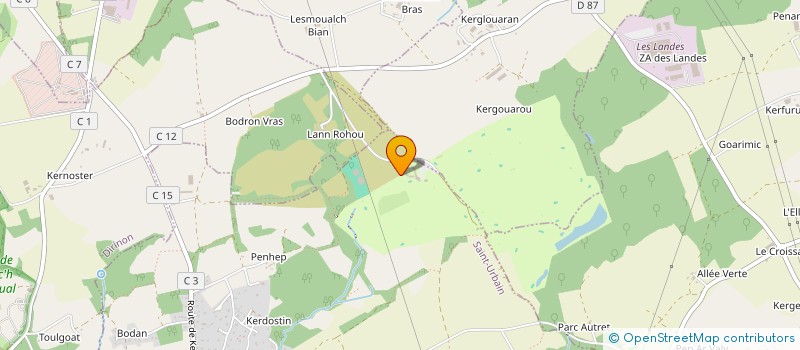 localisation de l'entreprise SOC EXPLOITATION DES GOLFS DE BRETAGNE  SAINT-URBAIN