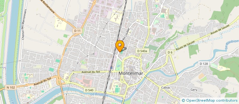 localisation de l'entreprise SOC EXPLOITATION DROME PROVENC'HALLES  MONTELIMAR