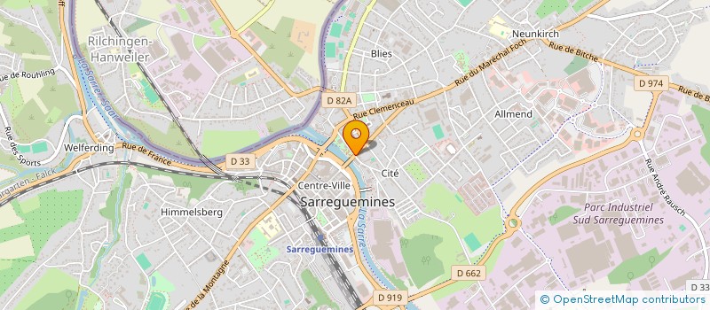 localisation de l'entreprise SOC EXPLOITATION DU CAFE DU THEATRE à SARREGUEMINES