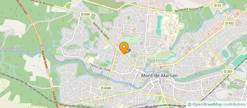 localisation de l'entreprise SOC EXPLOITATION DU GARAGE MESPLEDE à MONT-DE-MARSAN