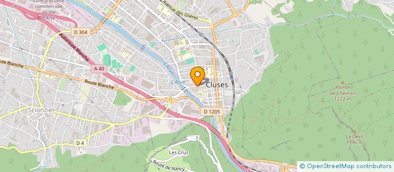 localisation de l'entreprise SOC EXPLOITATION ENTR FAORO ELECTRICITE à CLUSES
