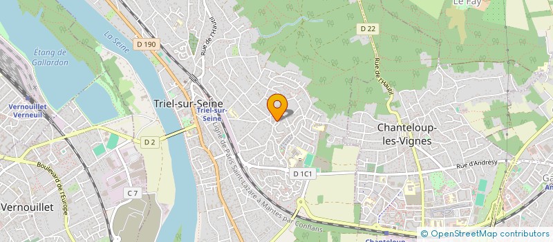 localisation de l'entreprise SOC EXPLOITATION ENTREPRISE DUIGOU  TRIEL-SUR-SEINE