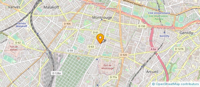 localisation de l'entreprise SOC EXPLOITATION ENTREPRISE GALLIZIA  MONTROUGE