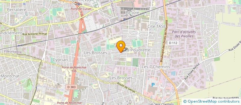 localisation de l'entreprise SOC EXPLOITATION ENTREPRISE PIVIDAL à VILLEURBANNE