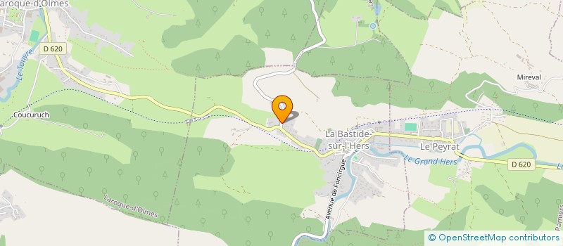localisation de l'entreprise SOC EXPLOITATION ENTREPRISE TRIGUERO à LA BASTIDE-SUR-L'HERS